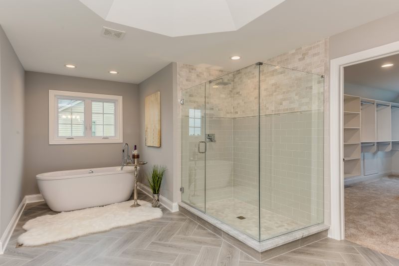 Modern Walk-In Shower with Glass